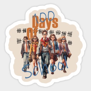 100 Days of school Sticker